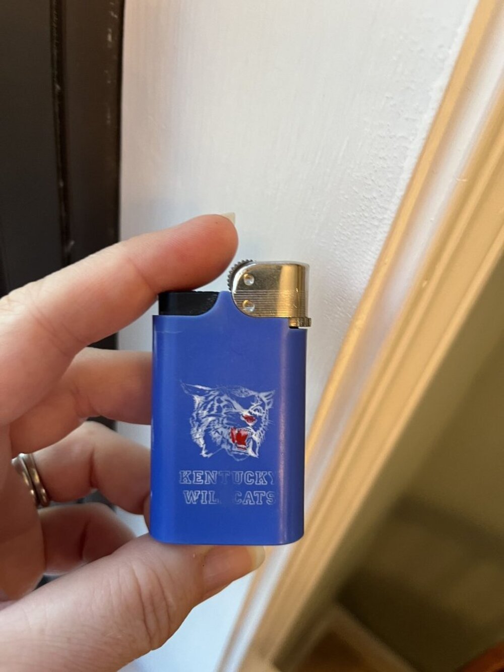 Rare Vintage Kentucky Wildcats Blue Lighter By DjEEP Collectible College Memorab